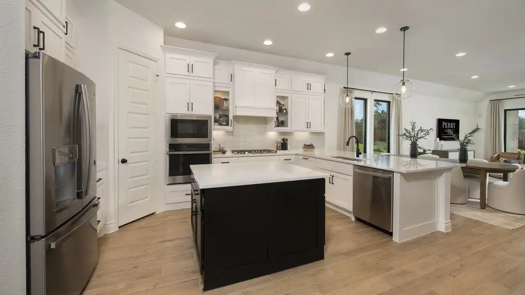 Furnished interior in a model home at Woodside 47' in Georgetown (Image 6).