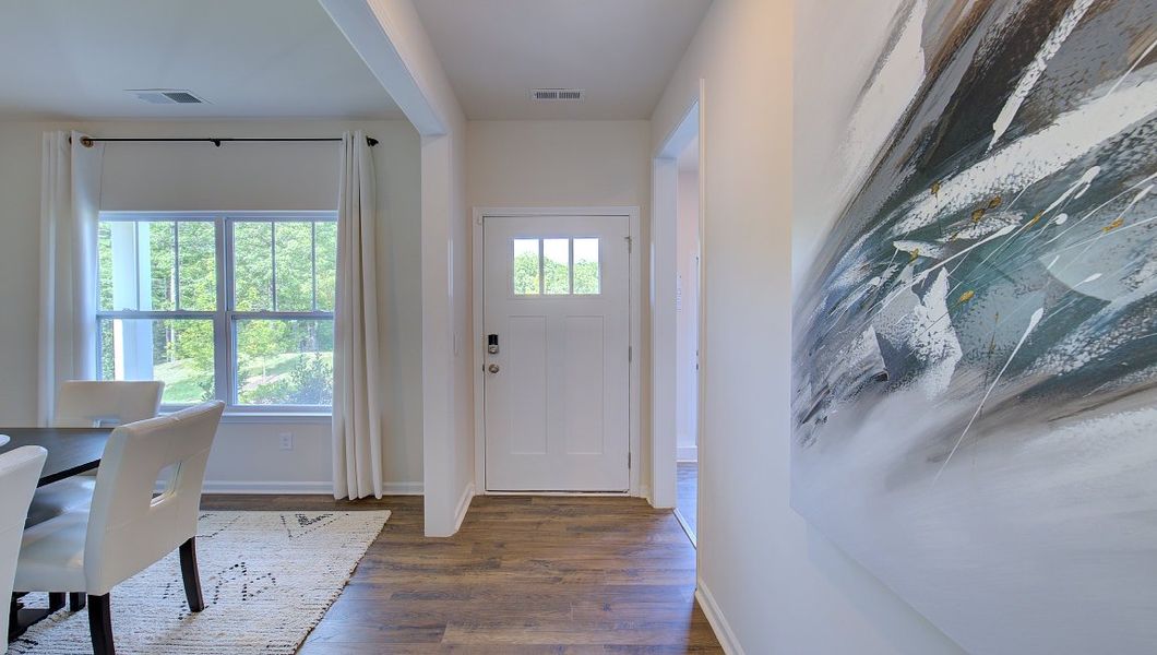 Furnished interior in a model home at Heritage Park in Fletcher (Image 3).