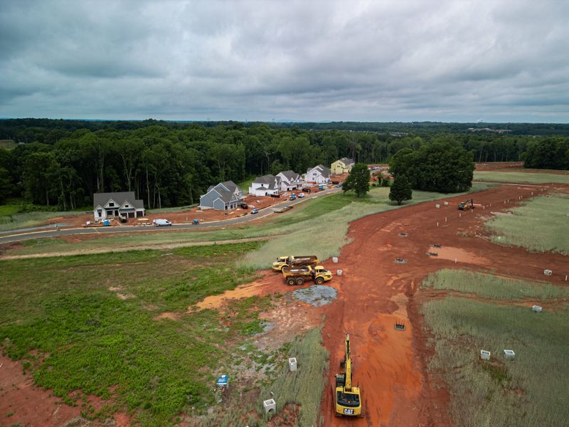 Site preparation and early development at Preserve at Mayes Meadow in Cornelius, NC (Image 10).