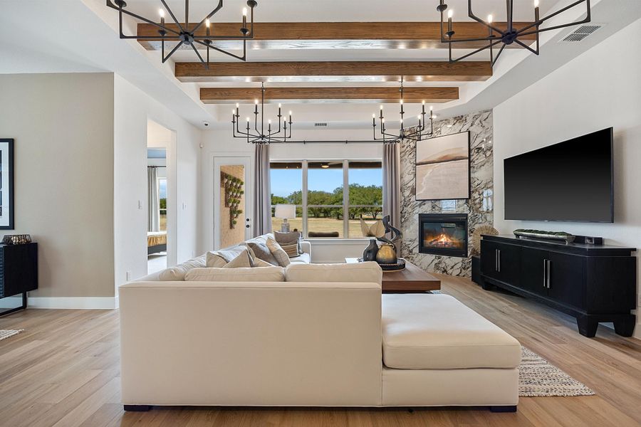 Furnished interior in a model home at Anna Town Square in Anna (Image 6).