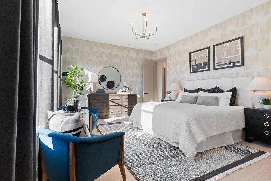 Furnished interior in a model home at Meadow Brook Farms in Cumming (Image 16).