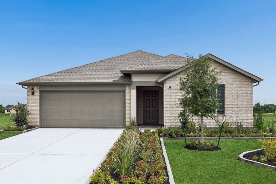Front exterior of a home in the Meridiana community, located in Manvel, TX (Image 4).
