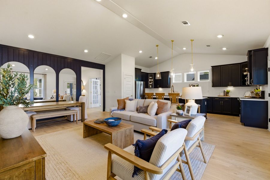 Furnished interior in a model home at Somerset: Essentials in Myrtle Beach (Image 8).