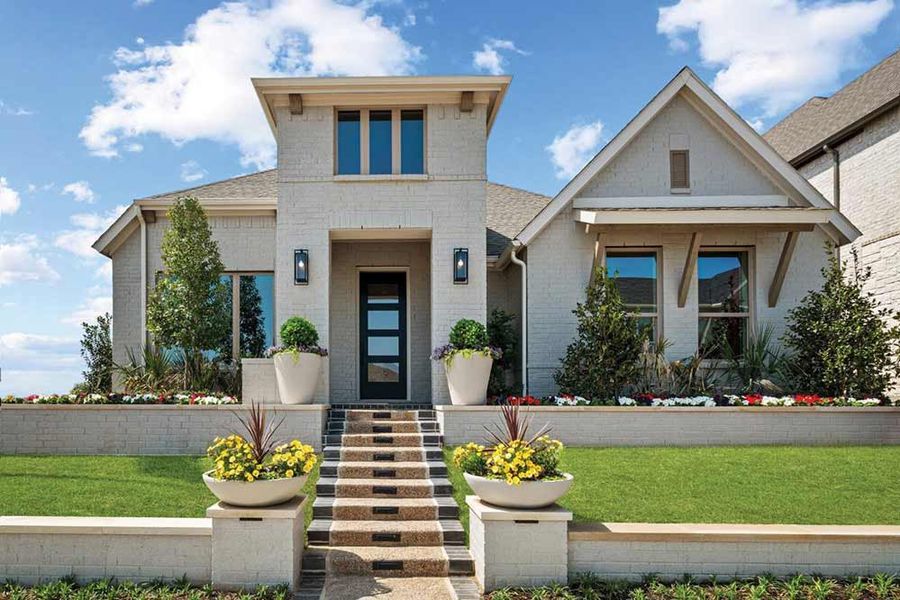 Front exterior of a home in the Talia – Garden Series community, located in Mesquite, TX (Image 2).