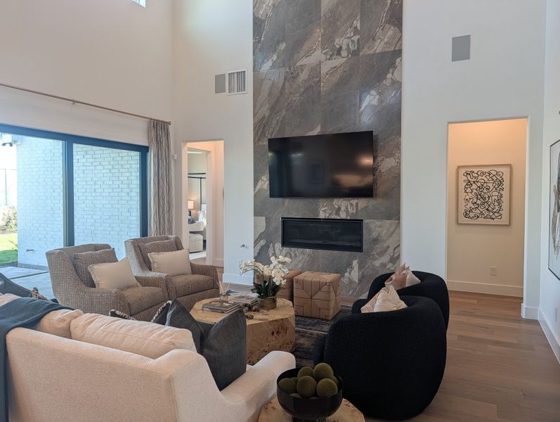 Furnished interior in a model home at Ramble 60s in Celina (Image 9).