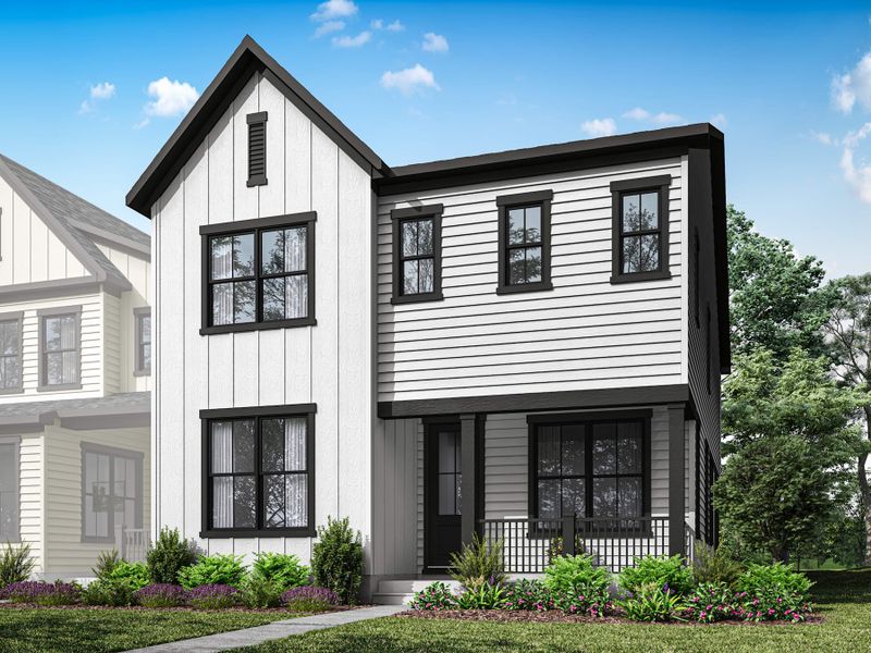 Front exterior of a home in the Seven Oaks community, located in Belmont, NC (Image 6).
