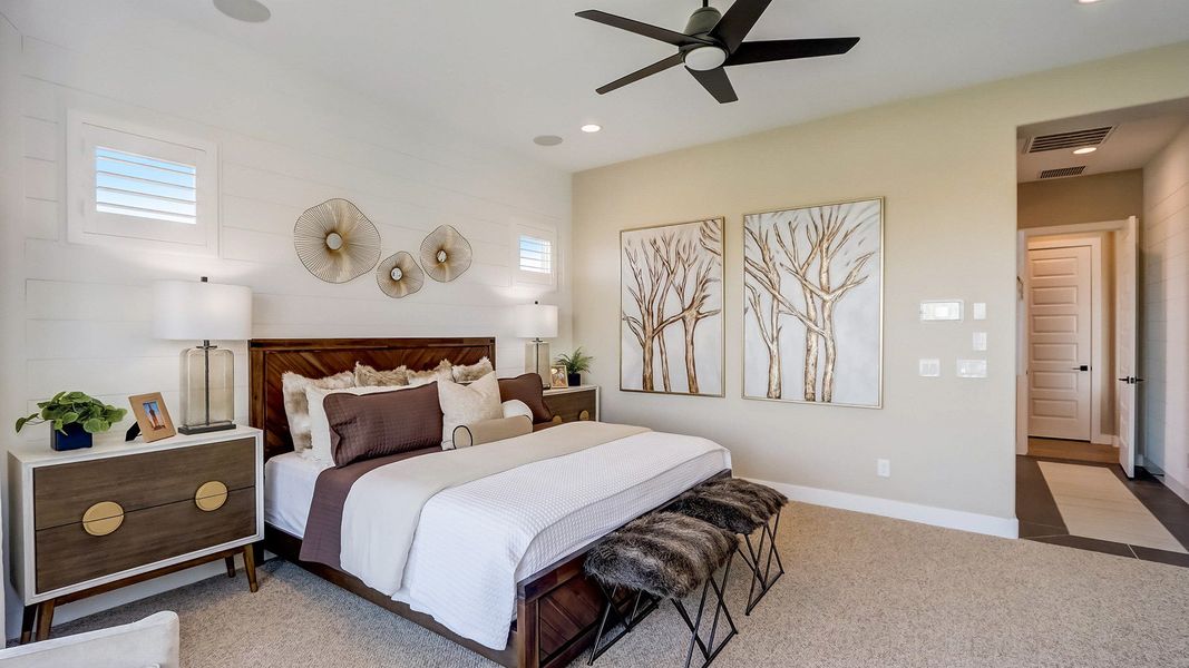 Furnished interior in a model home at Canyon Views - Hacienda in Litchfield Park (Image 34).