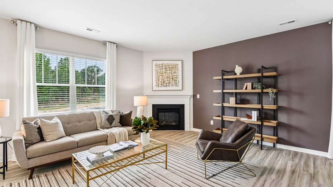 Furnished interior in a model home at Secrest Commons in Monroe (Image 15).