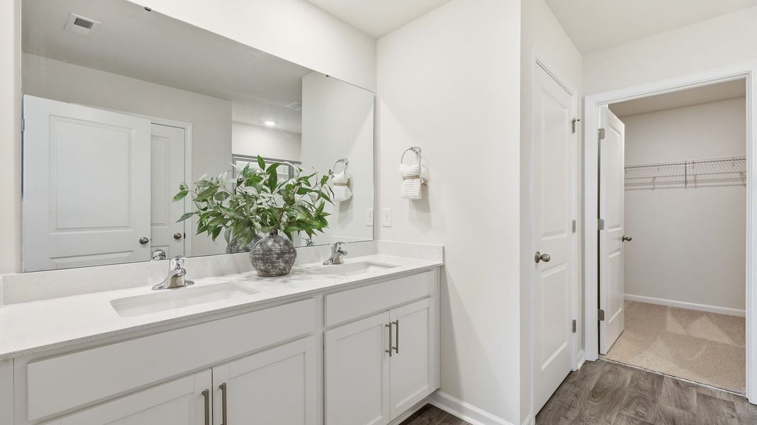 Furnished interior in a model home at Carter Ridge in Greenville (Image 32).