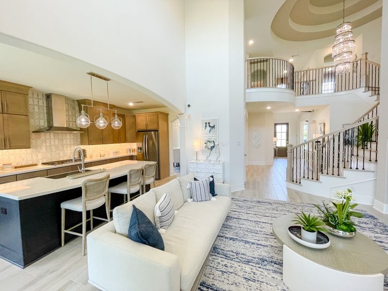 Furnished interior in a model home at Candela – 50' in Richmond (Image 8).