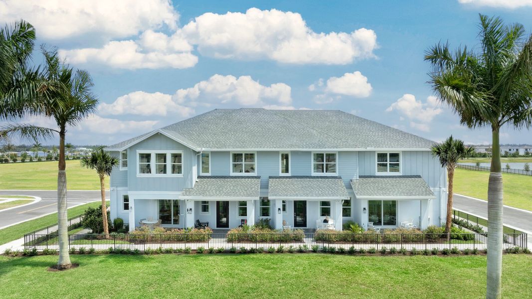 Front exterior of a home in the Westlake community, located in Loxahatchee, FL (Image 3).