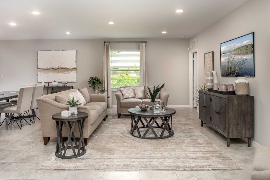 Furnished interior in a model home at Palm Bay Signature in Palm Bay (Image 4).