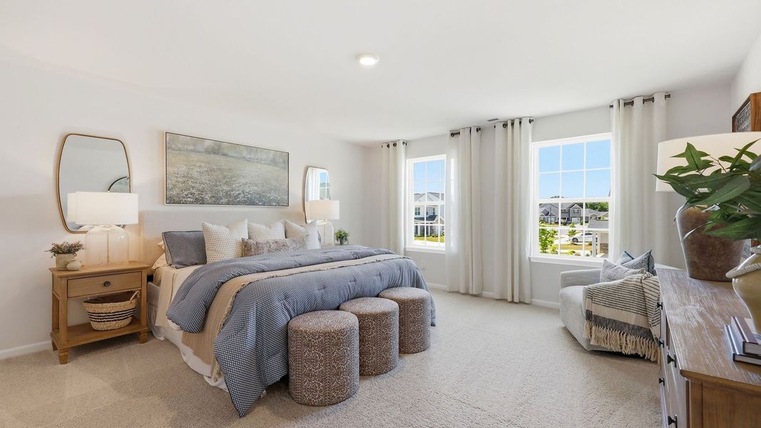 Furnished interior in a model home at Carter Ridge in Greenville (Image 29).