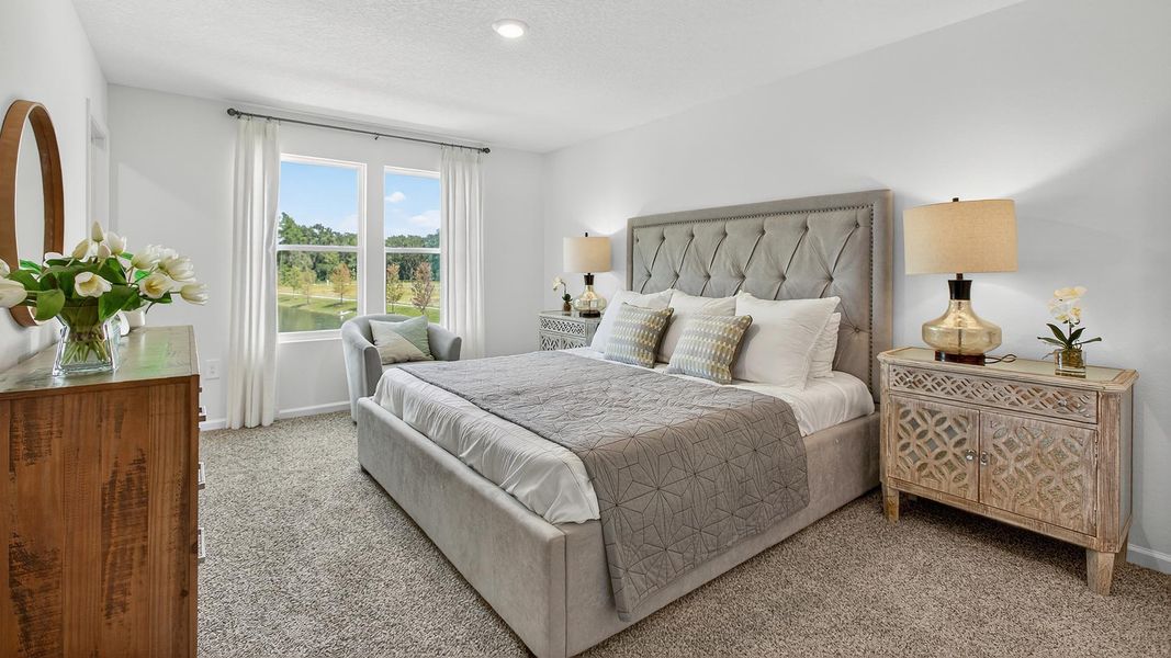 Furnished interior in a model home at Trout River in Jacksonville (Image 10).