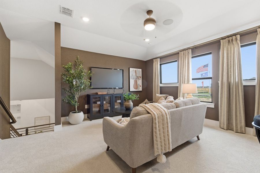 Furnished interior in a model home at Hickory Ridge Estates in Elmendorf (Image 35).