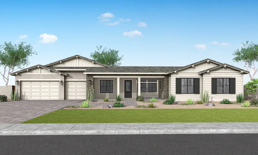 Front exterior of a home in the Lusitano community, located in Gilbert, AZ (Image 3).