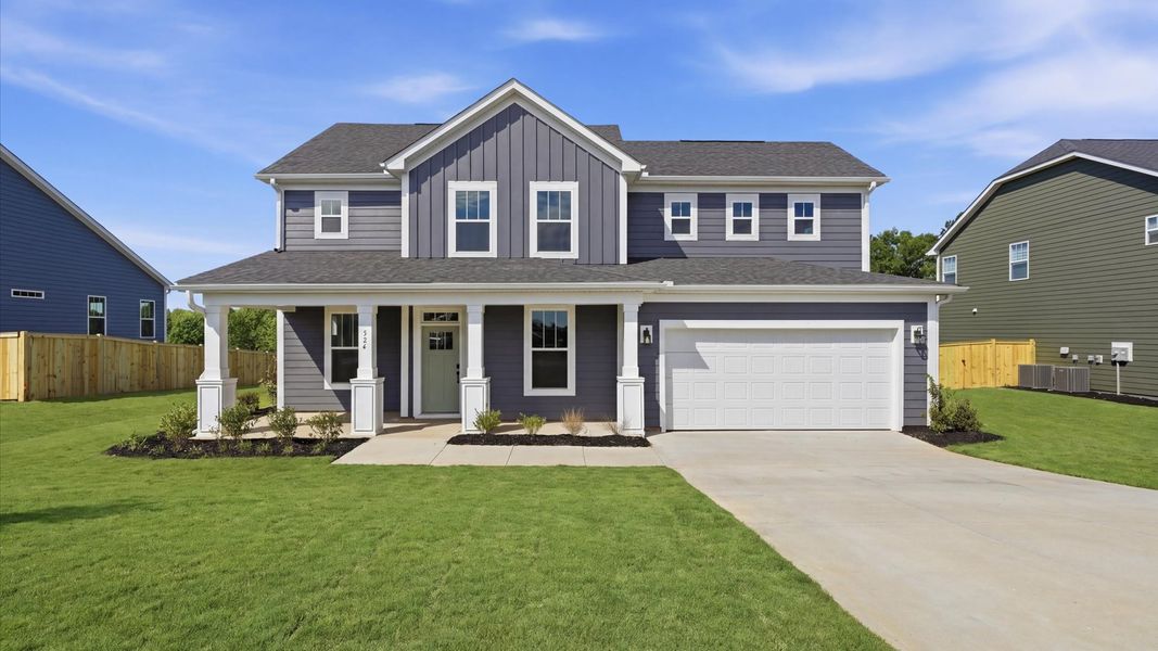 Memorable first impression with elegant exterior design and exceptional materials on this Kendrick design home