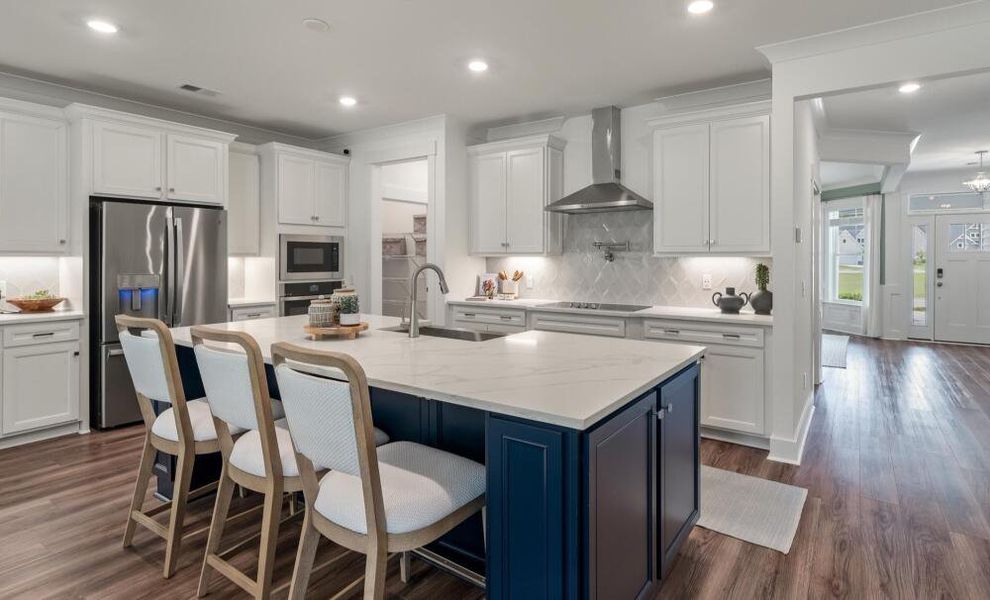 Furnished interior in a model home at The Enclave at French Quarter Creek in Huger (Image 4).