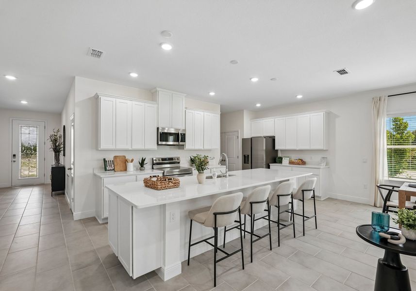 Furnished interior in a model home at Englewood in Port Charlotte (Image 4).