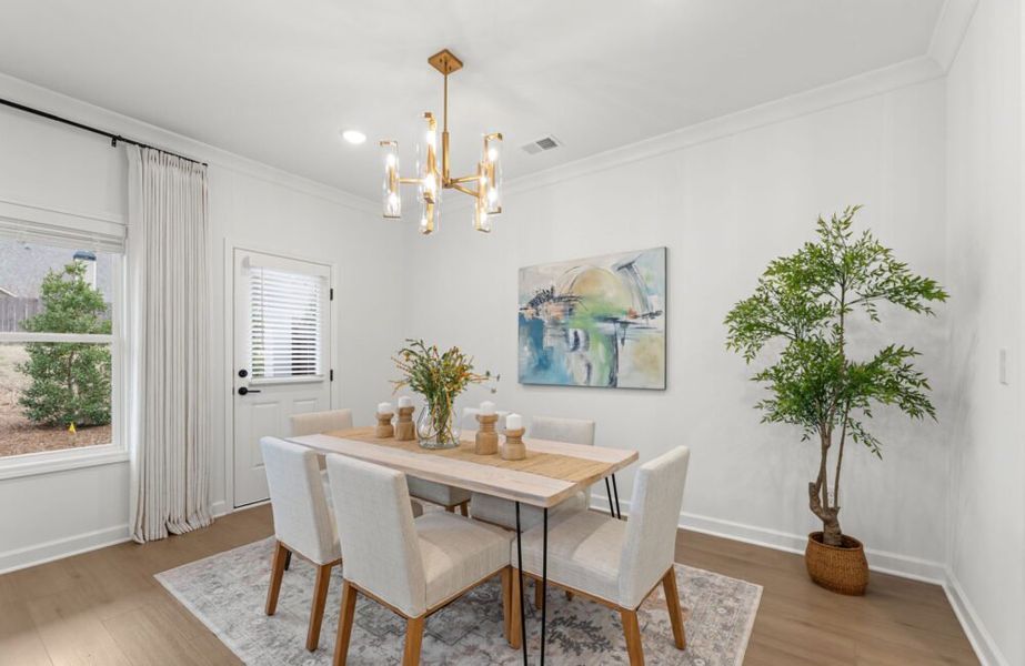 Furnished interior in a model home at Wilkins Walk in Mableton (Image 10).