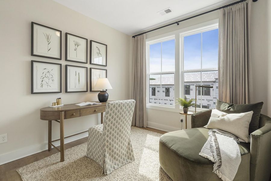 Furnished interior in a model home at BelleWether in Chattanooga (Image 21).