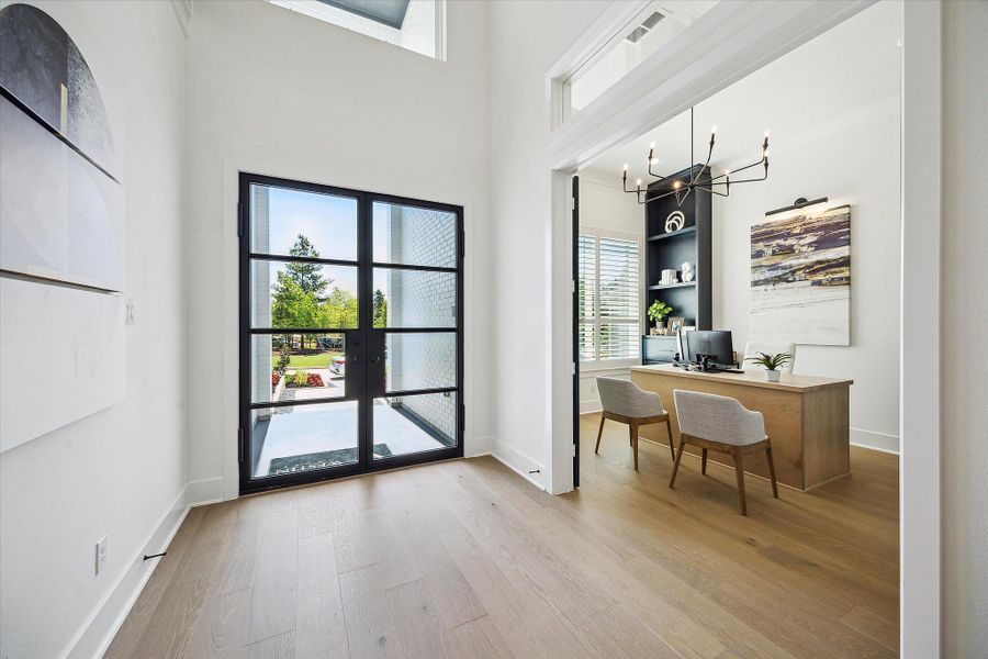 Furnished interior in a model home at Kresston - 65' in Montgomery (Image 8).