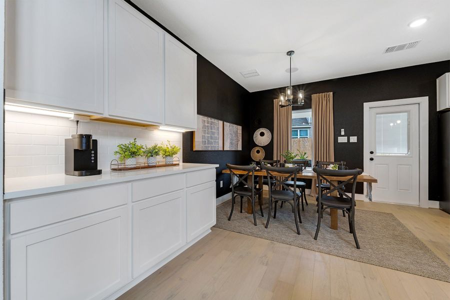 Furnished interior in a model home at Cloud Country in New Braunfels (Image 28). Furnished interior in a model home at Cloud Country in New Braunfels (Image 28).