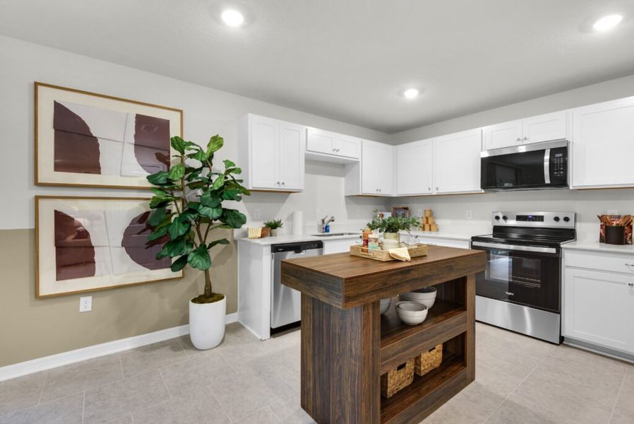 Furnished interior in a model home at Cochran Commons in Milton (Image 5).