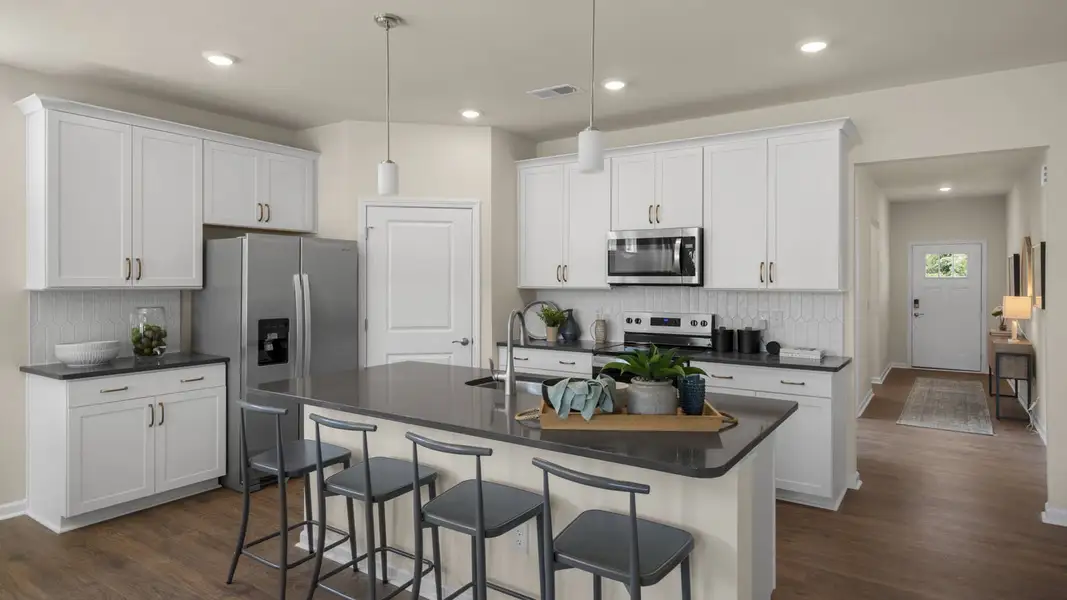 Furnished interior in a model home at The Villas at Martin Farms in Aberdeen (Image 2).