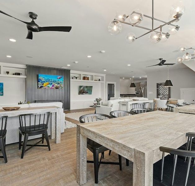 Furnished interior in a model home at Echols Farm in Hiram (Image 9).