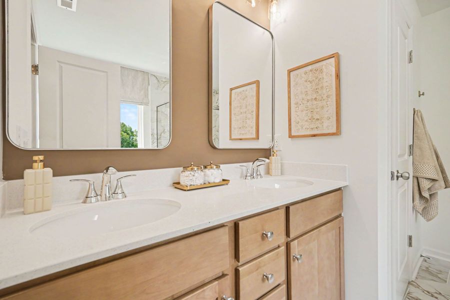 Furnished interior in a model home at Wendell Springs in Wendell (Image 14). Furnished interior in a model home at Wendell Springs in Wendell (Image 14).