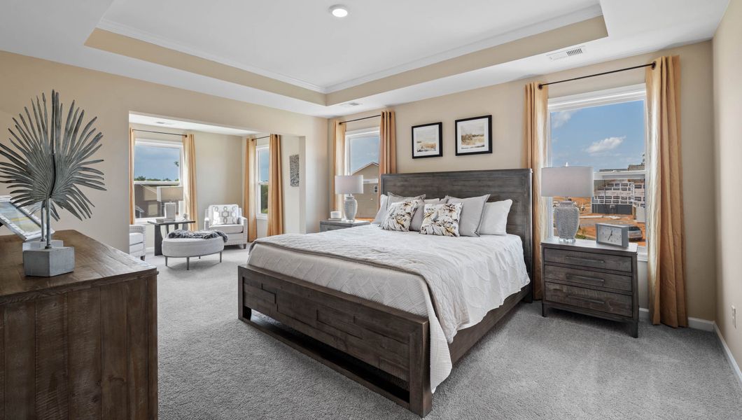 Furnished interior in a model home at Chumley Estates in Reidville (Image 33). Furnished interior in a model home at Chumley Estates in Reidville (Image 33).