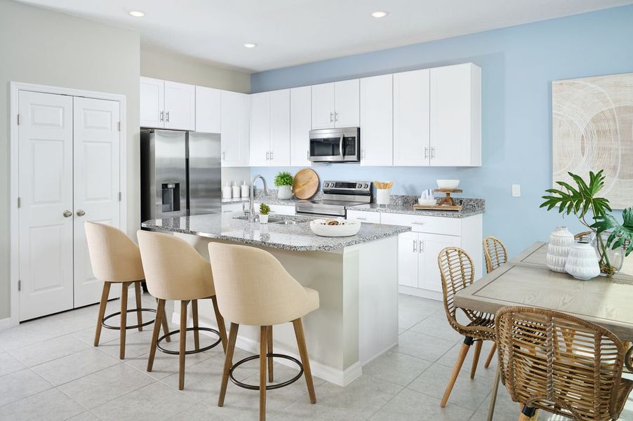 Furnished interior in a model home at Leela Reserve Single Family in Tavares (Image 22). Furnished interior in a model home at Leela Reserve Single Family in Tavares (Image 22).