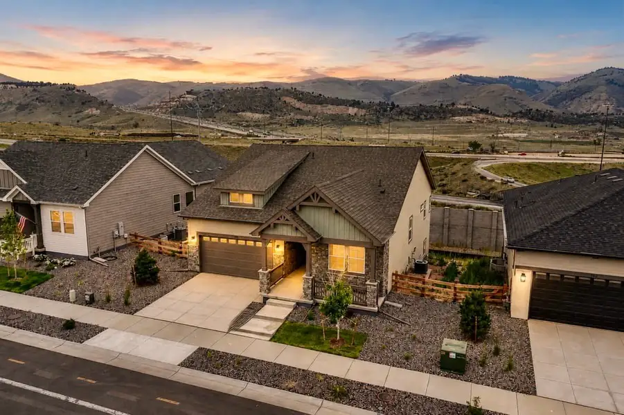 Front exterior of a home in the The Manors Collection at Golden Overlook community, located in Golden, CO (Image 3).