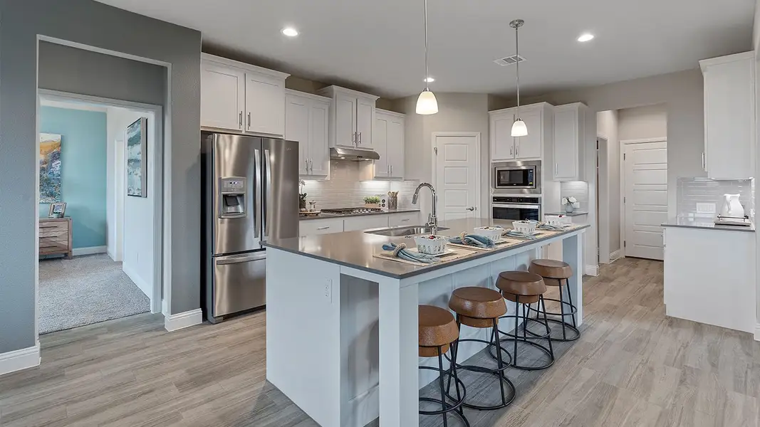 Furnished interior in a model home at Lakeview Pointe in Grand Prairie (Image 5).