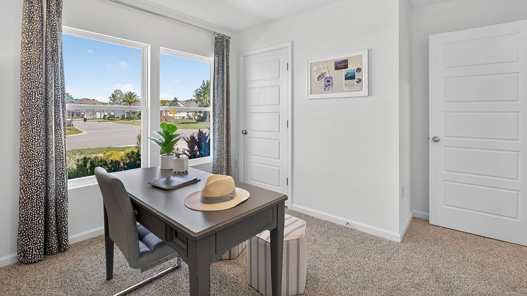 Furnished interior in a model home at Palm Coast Homesites in Palm Coast (Image 22).