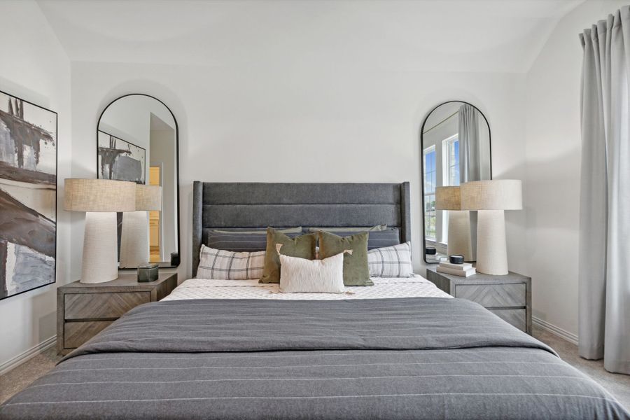 Furnished interior in a model home at Twin Creeks Watters in Allen (Image 22).