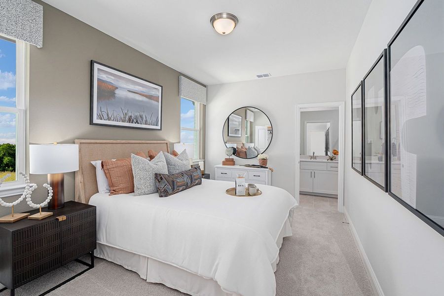 Furnished interior in a model home at Dominion at Brookhollow in Prosper (Image 17).