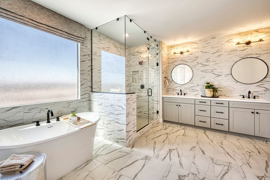 Furnished interior in a model home at Revana at Soleo in Queen Creek (Image 30).