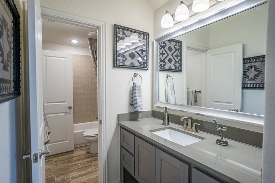 Furnished interior in a model home at Parker Ranch in Parker (Image 15).