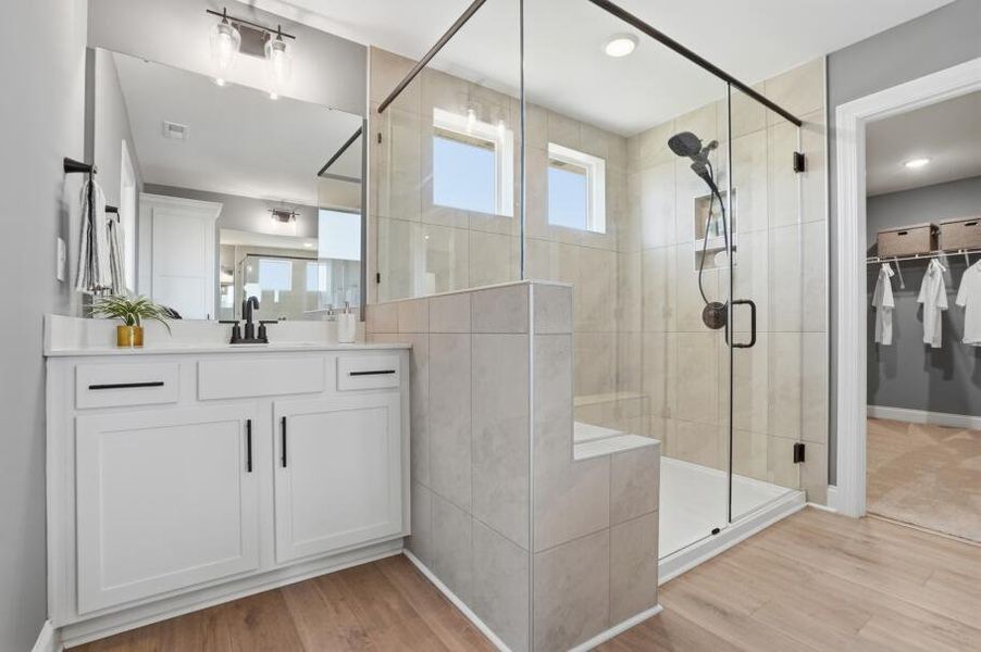 Furnished interior in a model home at Ashton Park in Monroe (Image 30).