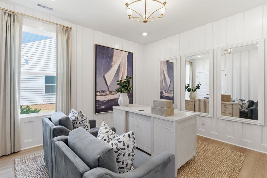 Furnished interior in a model home at Terrapin in Leland (Image 33). Furnished interior in a model home at Terrapin in Leland (Image 33).