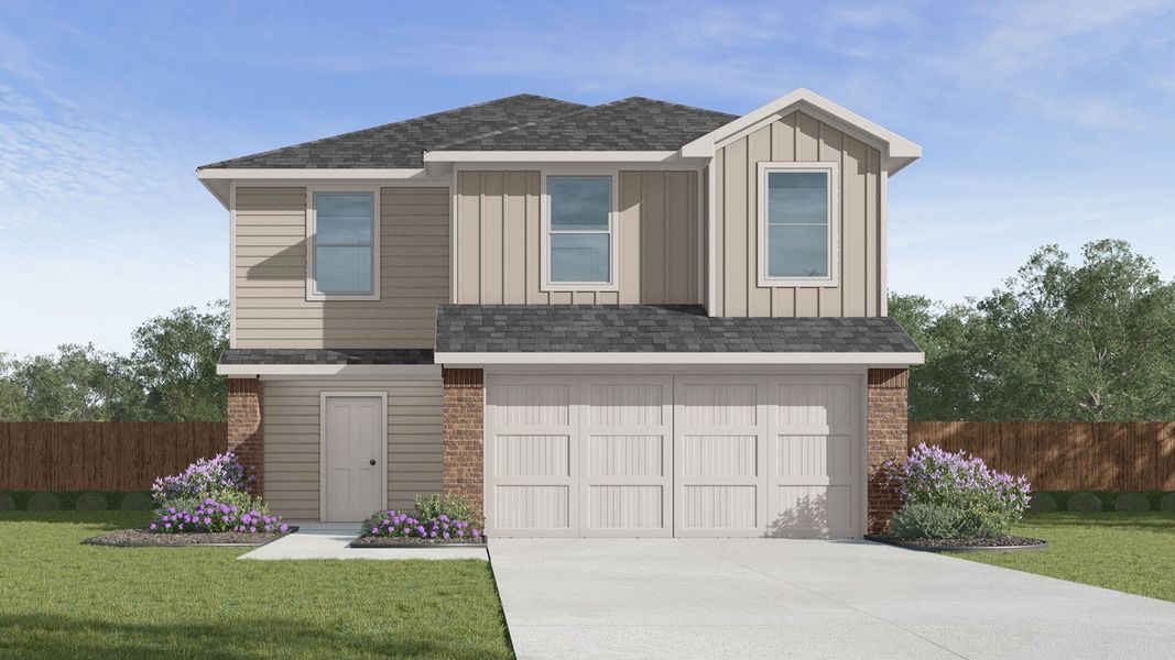 Front exterior of a home in the Whitetail Run community, located in Caldwell, TX (Image 11).