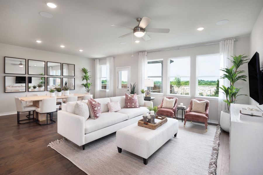 Furnished interior in a model home at Lisso in Pflugerville (Image 5).