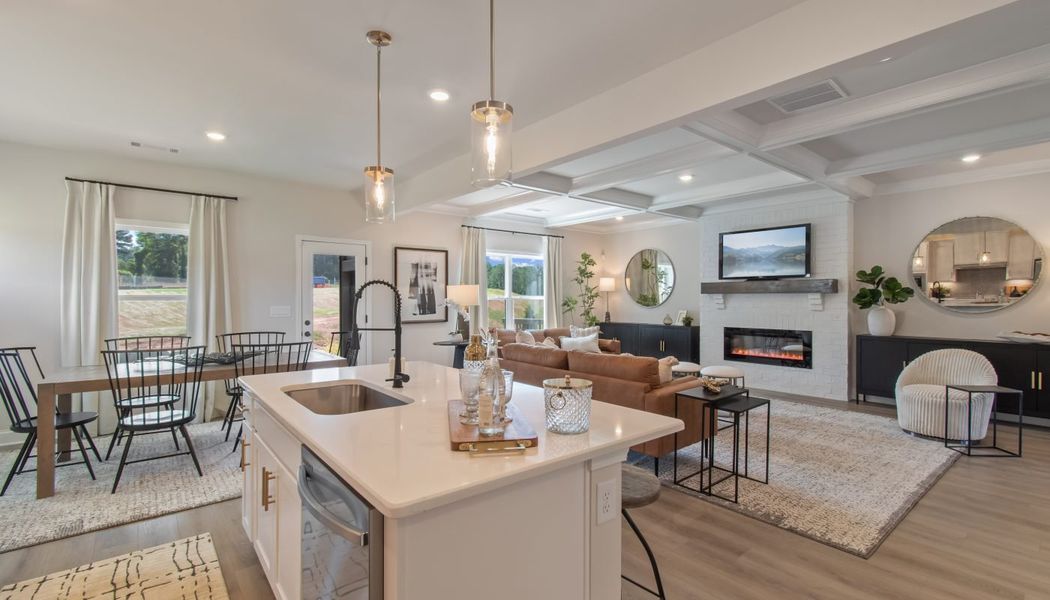 Furnished interior in a model home at Kentmere in Auburn (Image 36).