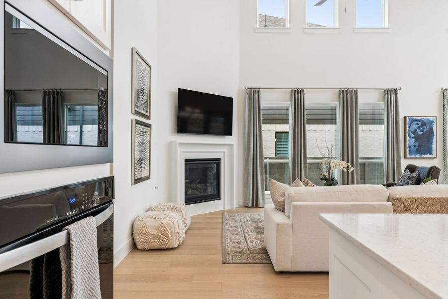 Furnished interior in a model home at Landmark in Denton (Image 21).