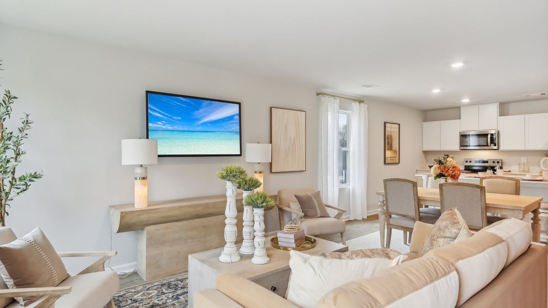 Furnished interior in a model home at Saddle Trace in Lewisburg (Image 23).