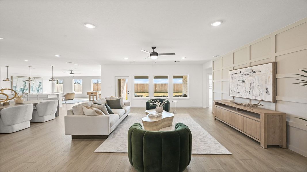 Furnished interior in a model home at Riverside Estates in Mont Belvieu (Image 4).