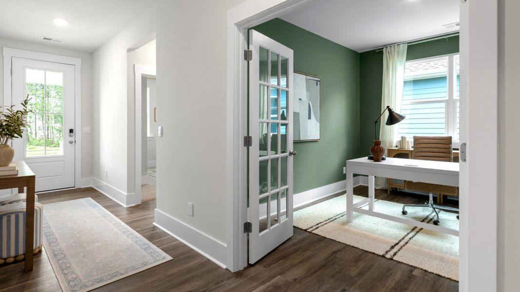 Furnished interior in a model home at Indigo Preserve in Leland (Image 3). Furnished interior in a model home at Indigo Preserve in Leland (Image 3).