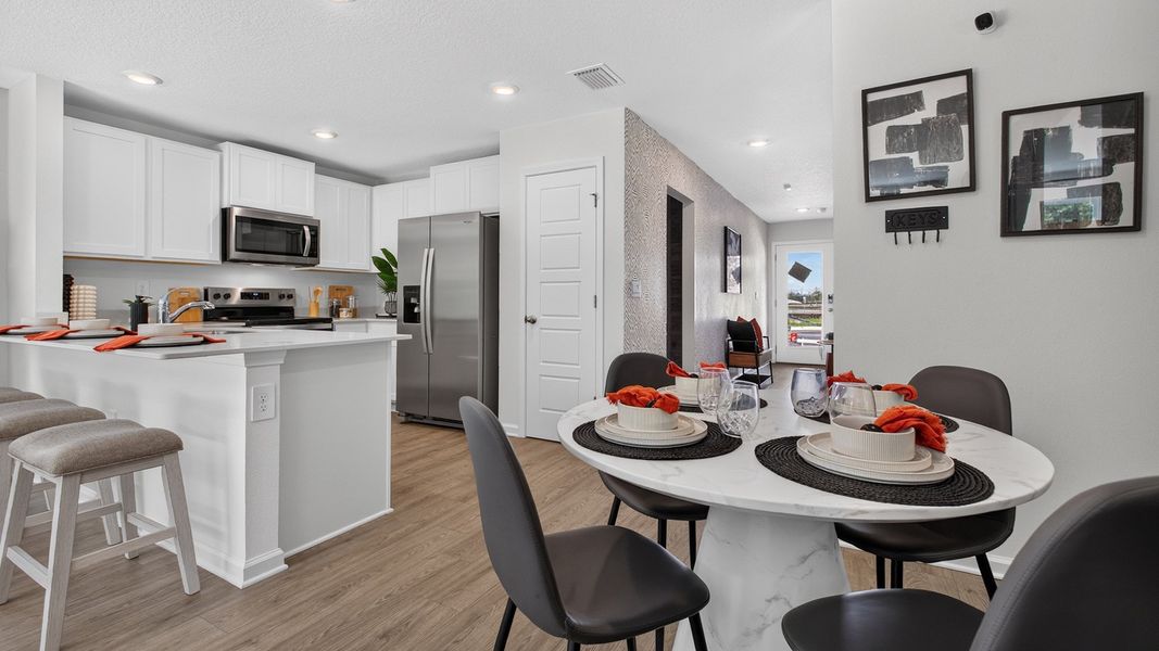 Furnished interior in a model home at Bridle Creek Townhomes in Jacksonville (Image 13). Furnished interior in a model home at Bridle Creek Townhomes in Jacksonville (Image 13).